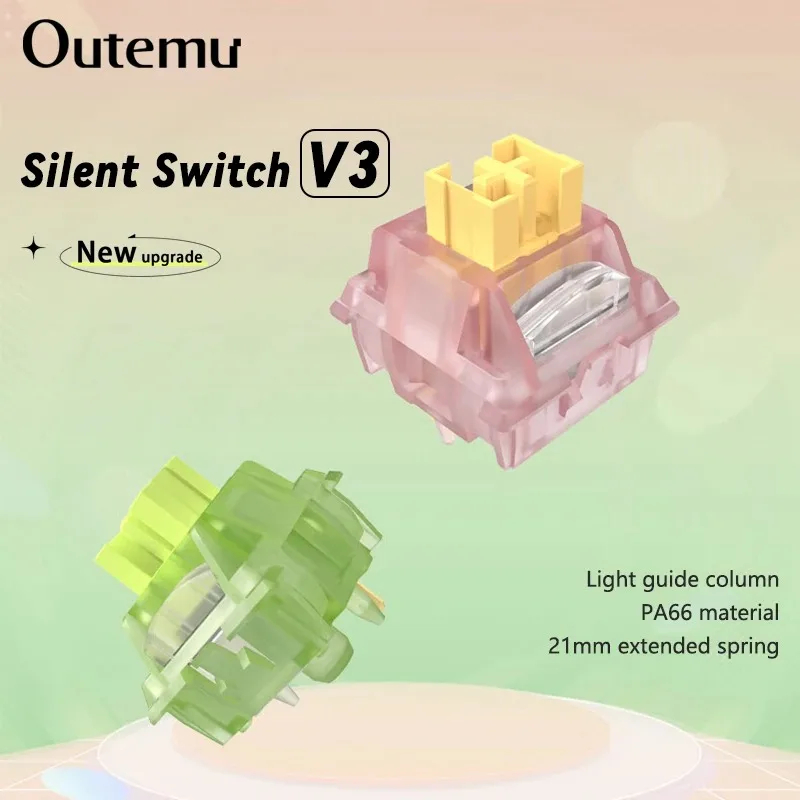 Silent Switch Mechanical Keyboard - Outemu Silent Peach V3 Switch Lubed