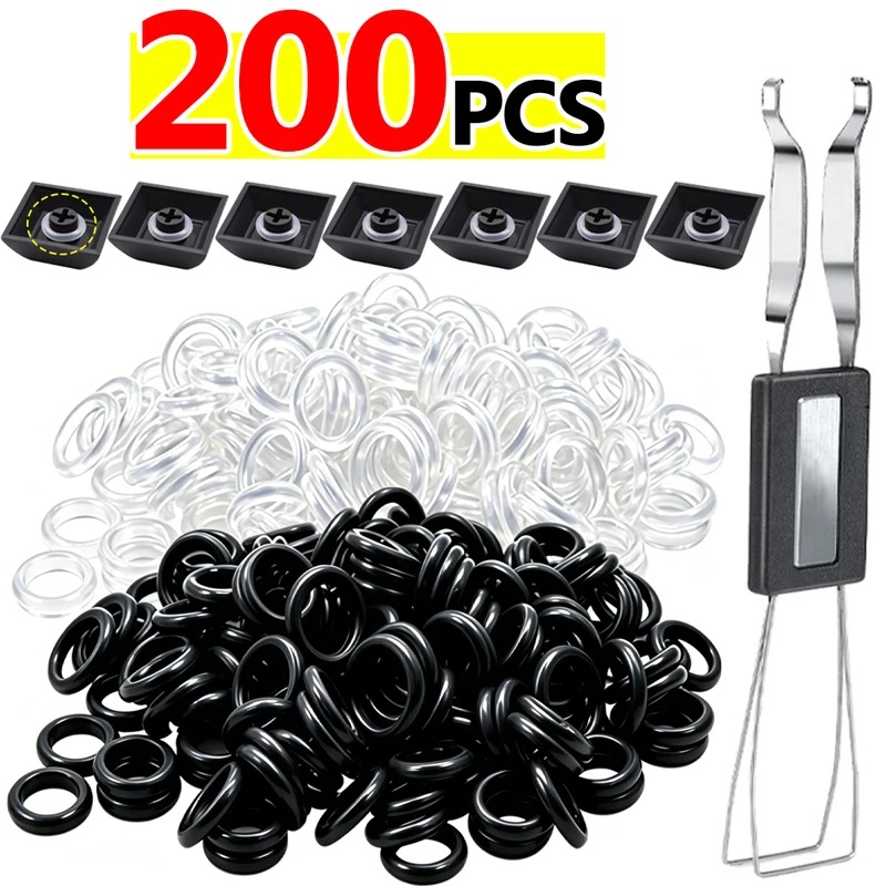 Silent Switch Mechanical Keyboard - Keyboards Silent Ring Rubber O-Ring Keycap