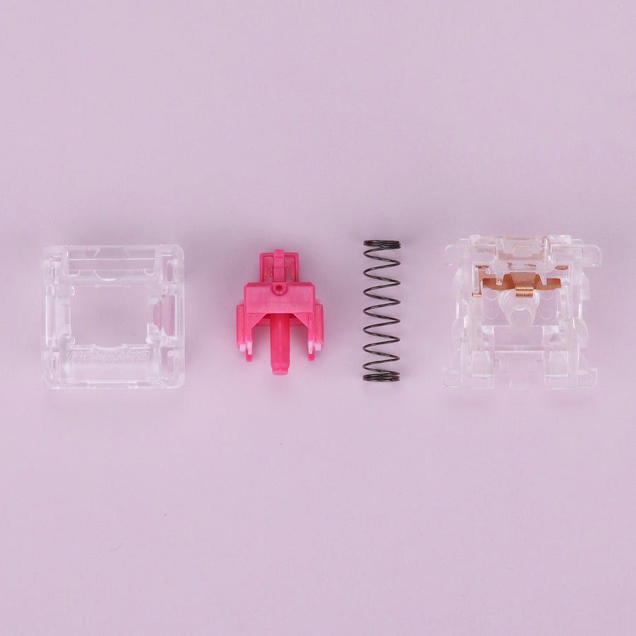 GATERON KS-6 Rose Red Aliaz Si - Silent Switch Mechanical Keyboard 评论和价格