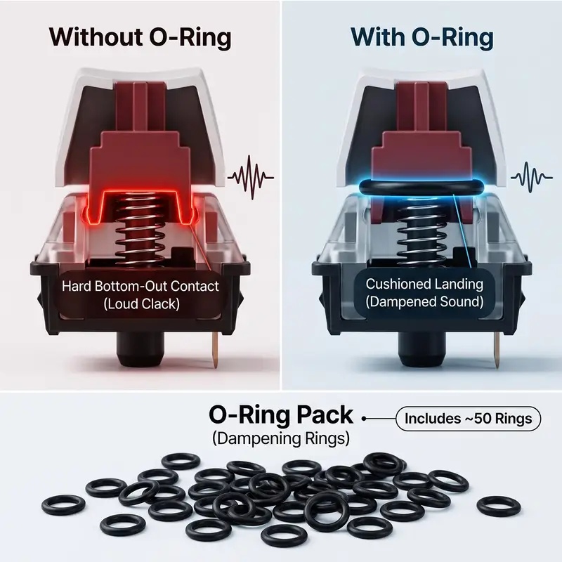 Keyboards Silent Ring Rubber O - Silent Switch Mechanical Keyboard 评论和价格