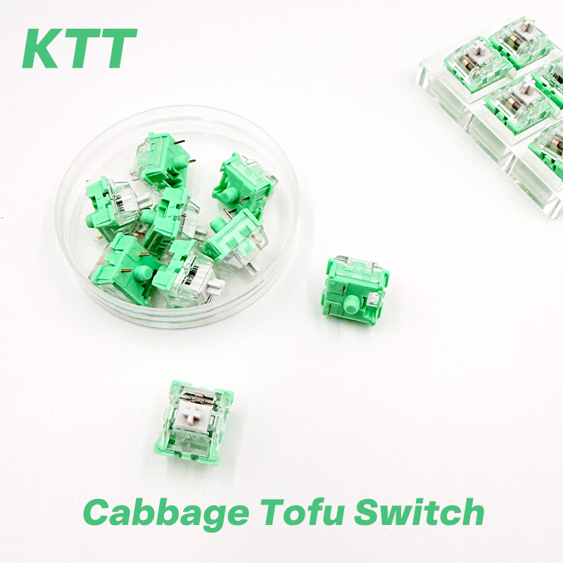 KTT White jade and jadeite Swi - Keyboard Switch Lubed Linear 45G 评论和价格